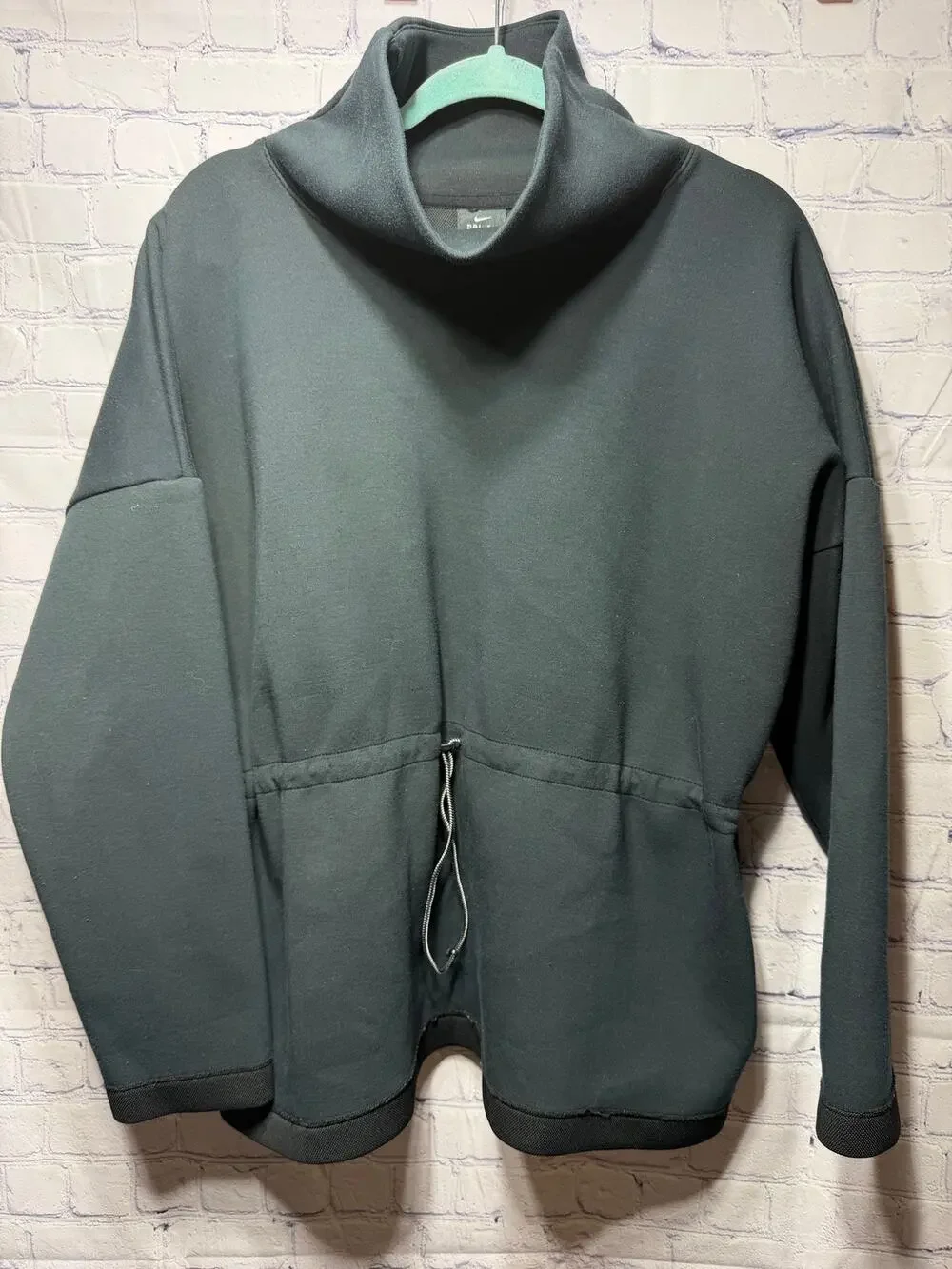 Nike Womens Dri-Fit Therma Flex Training Cowl Neck Sweatshirt Black Sz XL